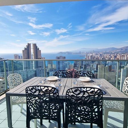 Skyline 18 Terraza Privada Con Impresionantes Vistas Al Mar Leilighet Benidorm Eksteriør bilde